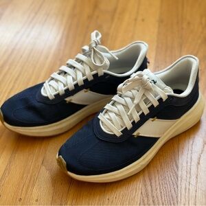 Tracksmith White and Blue Athletic Shoes Classic Design